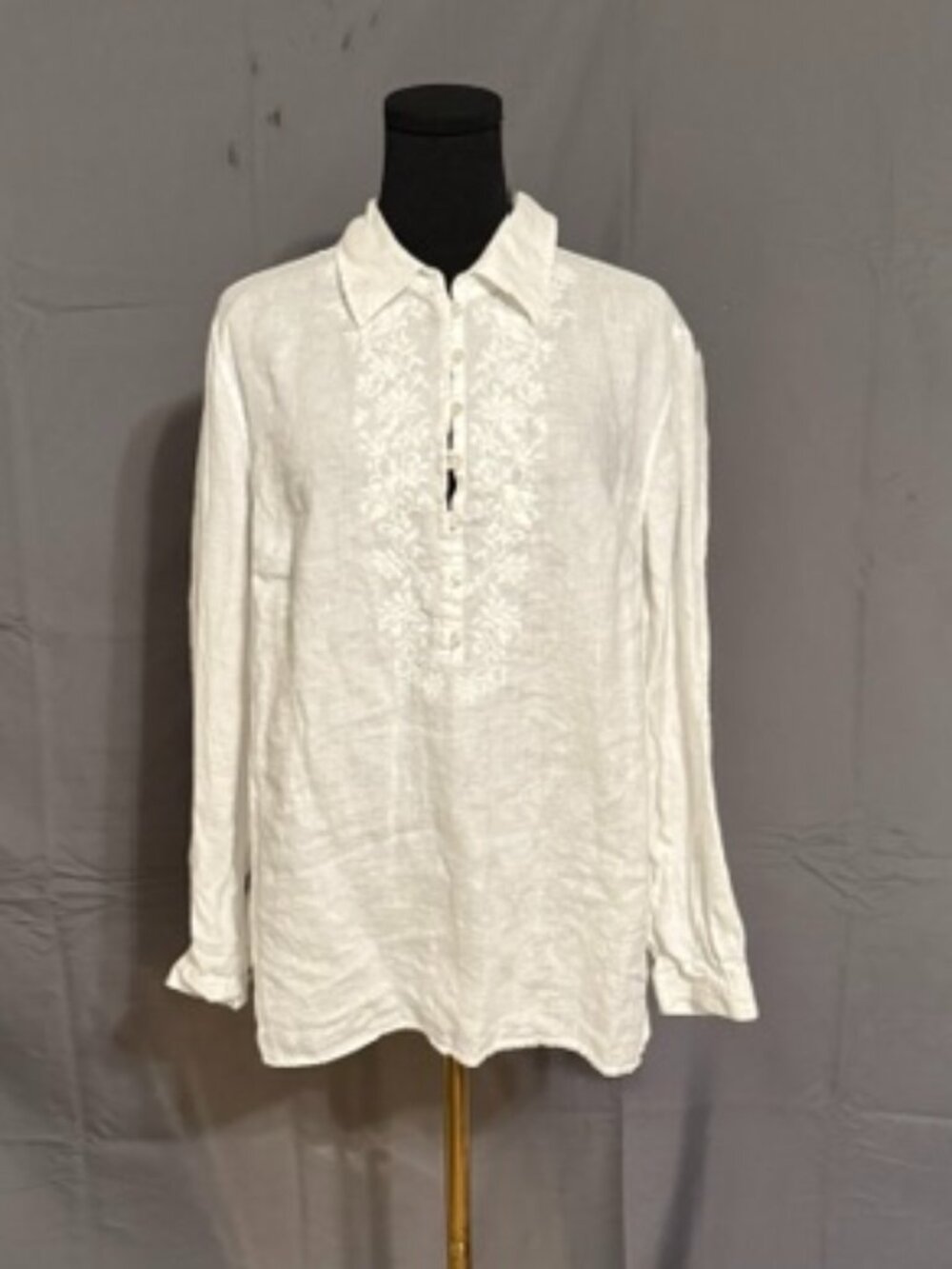 TALBOTS Linen Blouse Size 1X